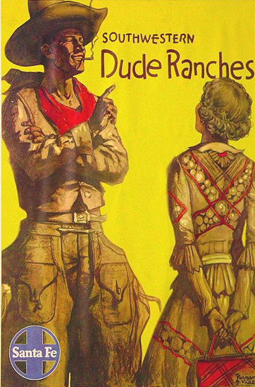 Santa Fe Southwestern Dude Ranches 1931 | Sex Appeal Vintage Ads and Covers 1891-1970