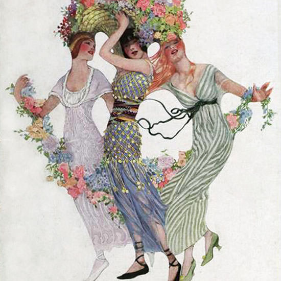 Sarah Stilwell Weber Vogue Cover 1913-06-15 Copyright crop | Best of 1891-1919 Ad and Cover Art