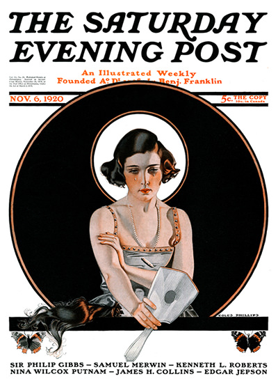 Saturday Evening Post Copyright 1920 Crying Girl | Sex Appeal Vintage Ads and Covers 1891-1970