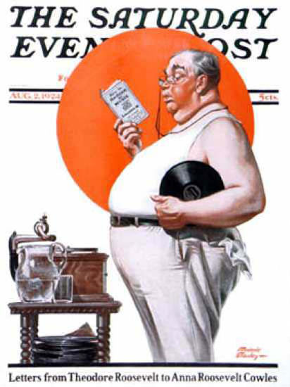 Saturday Evening Post Copyright 1924 Fat Mans Manual | Sex Appeal Vintage Ads and Covers 1891-1970