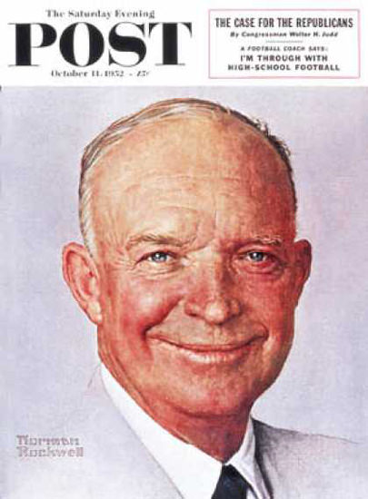 Saturday Evening Post Copyright 1952 Dwight D Eisenhower | Vintage Ad and Cover Art 1891-1970