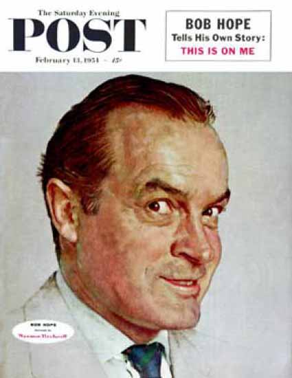 Saturday Evening Post Copyright 1954 Bob Hope | Sex Appeal Vintage Ads and Covers 1891-1970