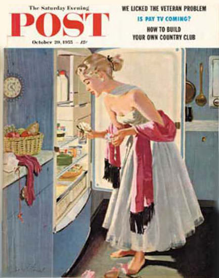 Saturday Evening Post Copyright 1955 Prom Momento | Sex Appeal Vintage Ads and Covers 1891-1970