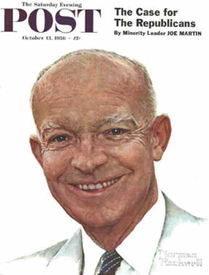 Saturday Evening Post Copyright 1956 Dwight Eisenhower | Vintage Ad and Cover Art 1891-1970