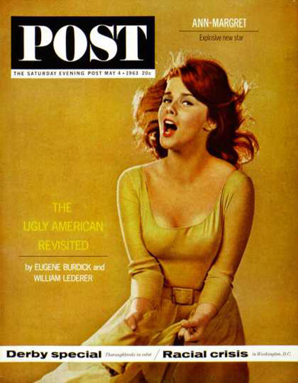 Saturday Evening Post Copyright 1963 Ann-Margaret Birdie | Sex Appeal Vintage Ads and Covers 1891-1970