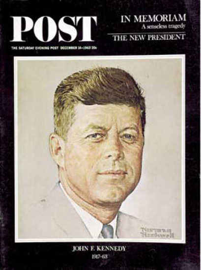 Saturday Evening Post Copyright 1963 Kennedy Memoriam | Vintage Ad and Cover Art 1891-1970