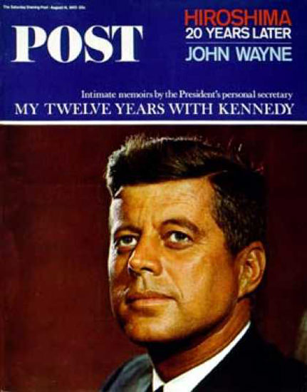 Saturday Evening Post Copyright 1965 John F Kennedy | Vintage Ad and Cover Art 1891-1970