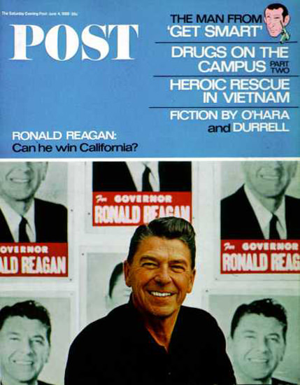 Saturday Evening Post Copyright 1966 Ronald Reagan | Vintage Ad and Cover Art 1891-1970