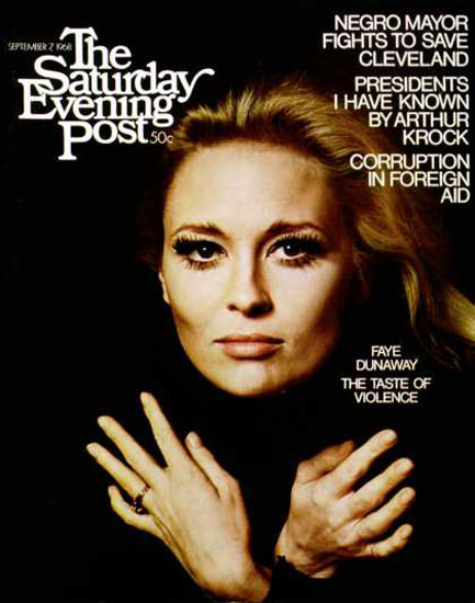 Saturday Evening Post Copyright 1968 Faye Dunaway | Sex Appeal Vintage Ads and Covers 1891-1970