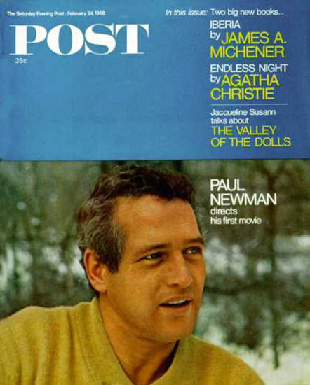 Saturday Evening Post Copyright 1968 Paul Newman | Sex Appeal Vintage Ads and Covers 1891-1970