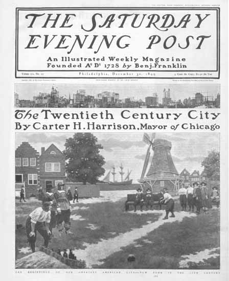 Saturday Evening Post Cover 1899_12_30 | The Saturday Evening Post Graphic Art Covers 1892-1930