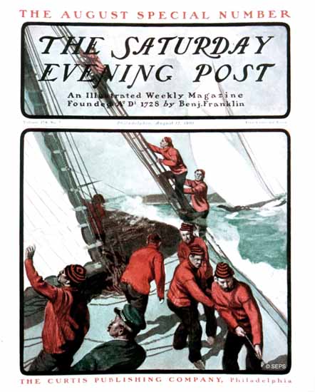 Saturday Evening Post Cover 1901_08_17 | The Saturday Evening Post Graphic Art Covers 1892-1930