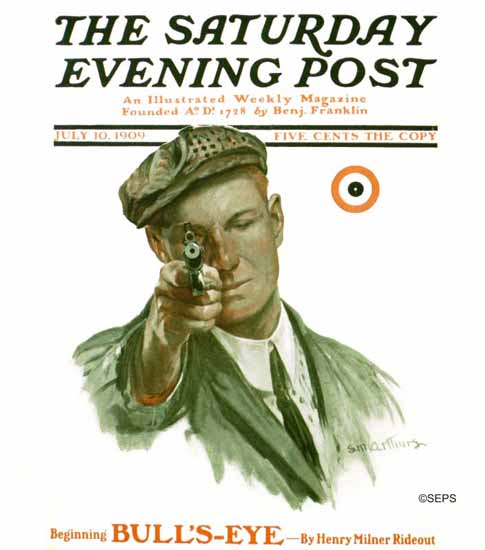 Saturday Evening Post Cover 1909_07_10 | The Saturday Evening Post Graphic Art Covers 1892-1930