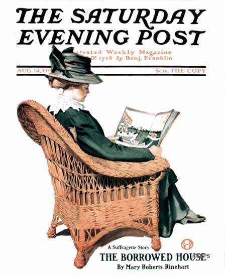 Saturday Evening Post Cover 1909_08_14 | The Saturday Evening Post Graphic Art Covers 1892-1930