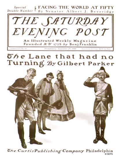 Saturday Evening Post The Lane that had no Turning 1900_09_29 | The Saturday Evening Post Graphic Art Covers 1892-1930