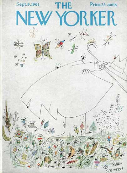 Saul Steinberg The New Yorker 1961_09_09 Copyright | The New Yorker Graphic Art Covers 1946-1970