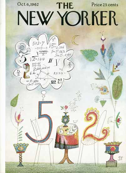 Saul Steinberg The New Yorker 1962_10_06 Copyright | The New Yorker Graphic Art Covers 1946-1970