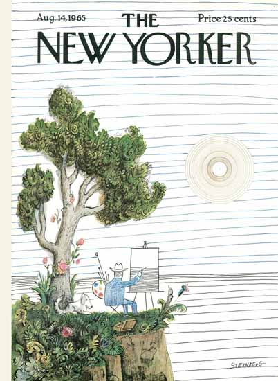 Saul Steinberg The New Yorker 1965_08_14 Copyright | The New Yorker Graphic Art Covers 1946-1970