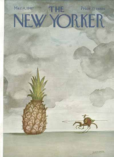 Saul Steinberg The New Yorker 1967_03_04 Copyright | The New Yorker Graphic Art Covers 1946-1970