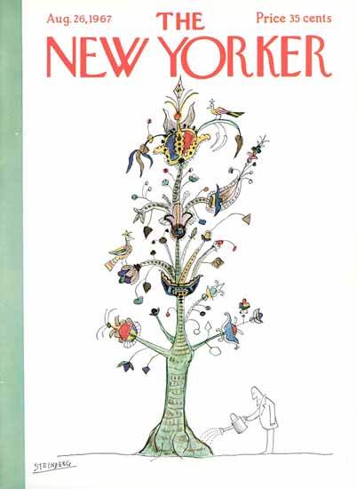 Saul Steinberg The New Yorker 1967_08_26 Copyright | The New Yorker Graphic Art Covers 1946-1970