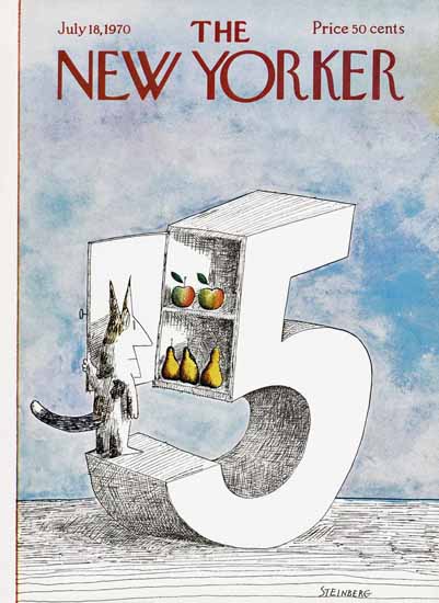 Saul Steinberg The New Yorker 1970_07_18 Copyright | The New Yorker Graphic Art Covers 1946-1970