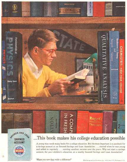 Saving And Loan Foundation 1960 | Vintage Ad and Cover Art 1891-1970