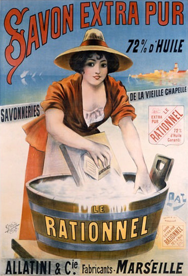 Savon Extra Pur Le Rationnel Allatini Marseille | Sex Appeal Vintage Ads and Covers 1891-1970