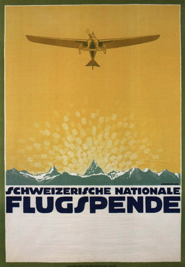 Schweizerische Nationale Flugspende Switzerland | Vintage Ad and Cover Art 1891-1970