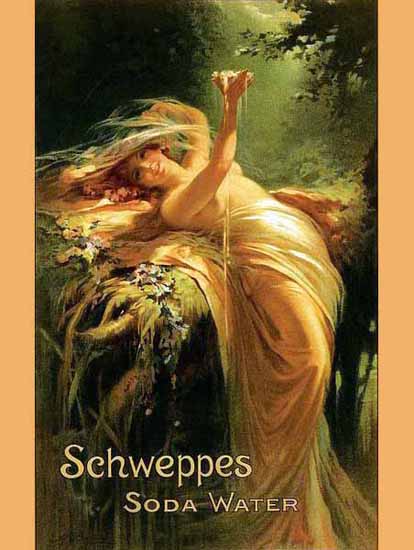 Schweppes Ad 1900 Soda Water Sex Appeal | Sex Appeal Vintage Ads and Covers 1891-1970