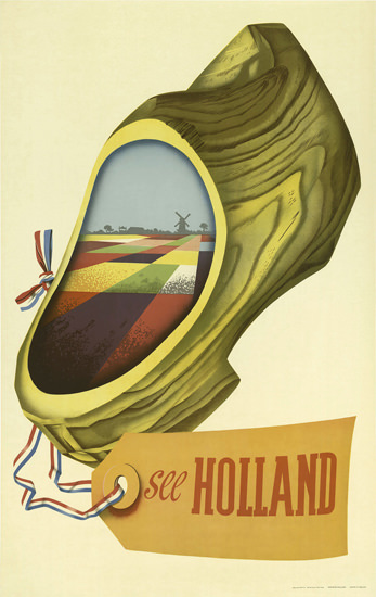 See Holland 1950 | Vintage Travel Posters 1891-1970