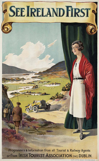 See Ireland First Irish Tourist Association Dublin | Vintage Travel Posters 1891-1970