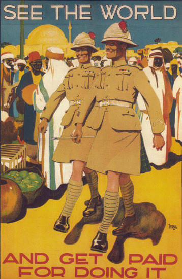 See The World And Get Paid For Doing It UK | Vintage War Propaganda Posters 1891-1970