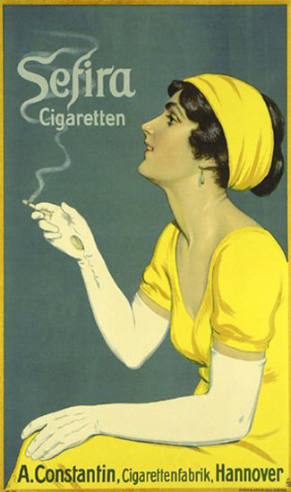 Sefira Cigarettes Constantin Hannover 1912 | Sex Appeal Vintage Ads and Covers 1891-1970