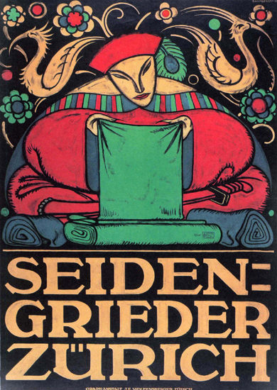 Seiden-Grieder Zuerich Switzerland Schweiz | Vintage Ad and Cover Art 1891-1970