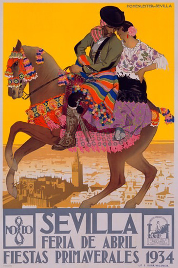 Sevilla Feria De Abril Fiestas Primaverales 1934 | Sex Appeal Vintage Ads and Covers 1891-1970