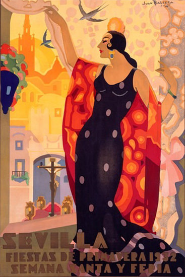 Sevilla Fiestas De Primavera 1932 J B De Fuentes | Sex Appeal Vintage Ads and Covers 1891-1970