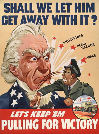 Shall We Let Him Get Away With It | Vintage War Propaganda Posters 1891-1970