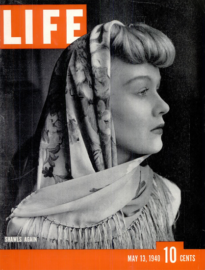 Shawls again 13 May 1940 Copyright Life Magazine | Life Magazine BW Photo Covers 1936-1970