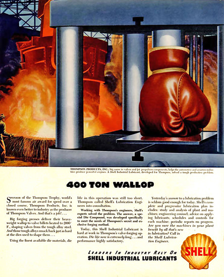 Shell 400 Ton Wallop 1948 | Vintage Ad and Cover Art 1891-1970