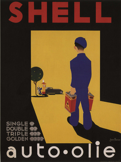 Shell Auto Oile Netherlands | Vintage Ad and Cover Art 1891-1970