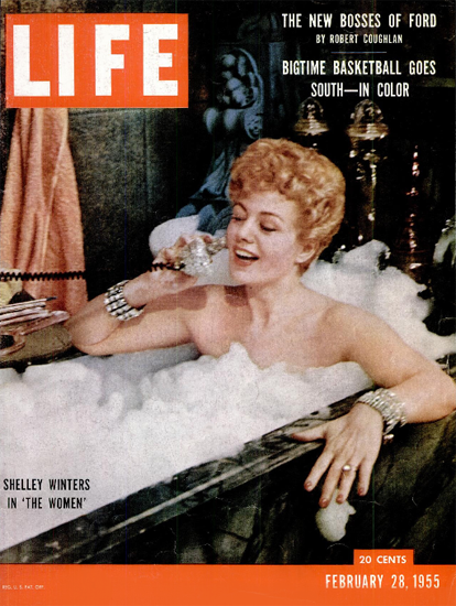 Shelley Winters in The Women 28 Feb 1955 Copyright Life Magazine | Life Magazine Color Photo Covers 1937-1970