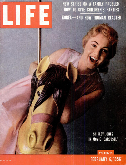 Shirley Jones in Carousel 6 Feb 1956 Copyright Life Magazine | Life Magazine Color Photo Covers 1937-1970