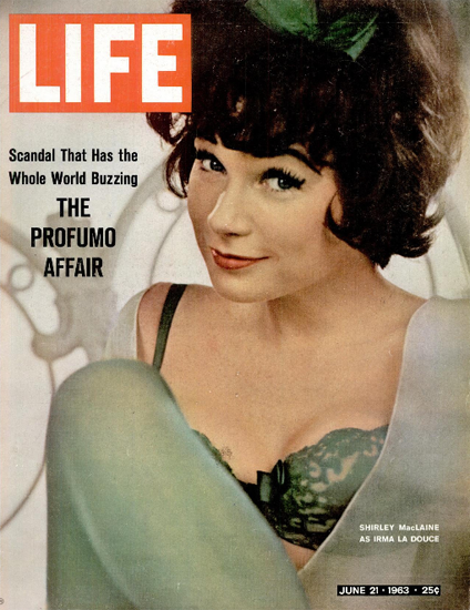 Shirley MacLaine as Irma La Douce 21 Jun 1963 Copyright Life Magazine | Life Magazine Color Photo Covers 1937-1970