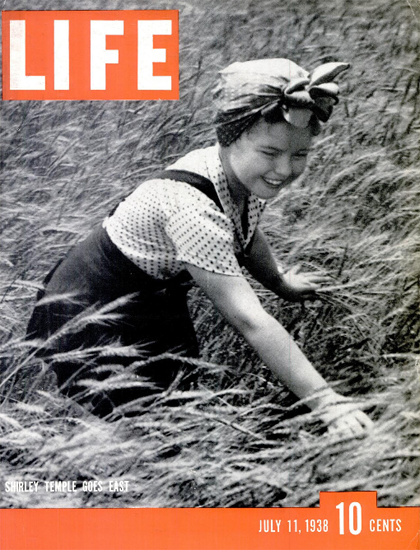 Shirley Temple goes East 11 Jul 1938 Copyright Life Magazine | Life Magazine BW Photo Covers 1936-1970