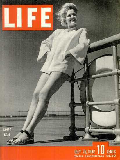 Short Coat 20 Jul 1942 Copyright Life Magazine | Life Magazine BW Photo Covers 1936-1970