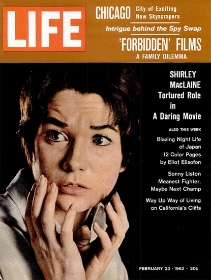 Shriley MacLaine in Childrens Hour 23 Feb 1962 Copyright Life Magazine | Life Magazine Color Photo Covers 1937-1970