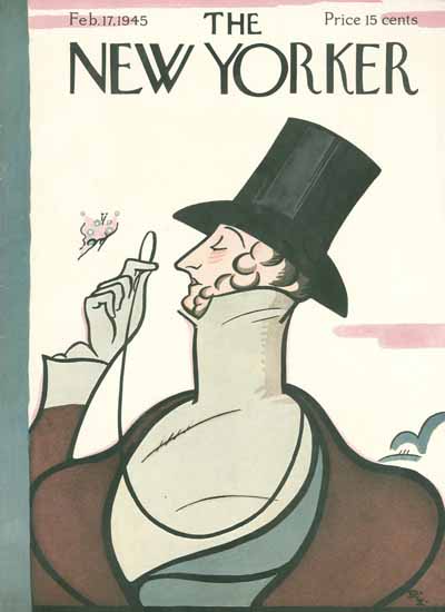 Signature Display Typeface of The New Yorker 1945_02_17 Copyright | The New Yorker Graphic Art Covers 1925-1945