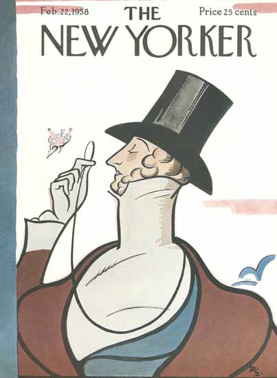 Signature Display Typeface of The New Yorker 1958_02_22 Copyright | The New Yorker Graphic Art Covers 1946-1970