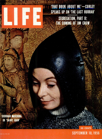 Siobhan McKenna in Saint Joan 10 Sep 1956 Copyright Life Magazine | Life Magazine Color Photo Covers 1937-1970