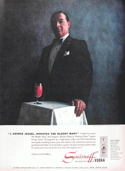 Smirnoff Vodka 1956 George Jesse Bloody Mary | Vintage Ad and Cover Art 1891-1970